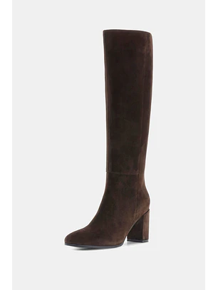 Bota de Cano Alto Braxen Suede Castanho - Guess 