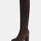 Bota de Cano Alto Braxen Suede Castanho - Guess  - Thumbnail 1