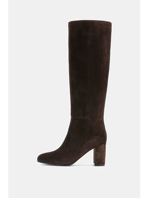Bota de Cano Alto Braxen Suede Castanho - Guess 