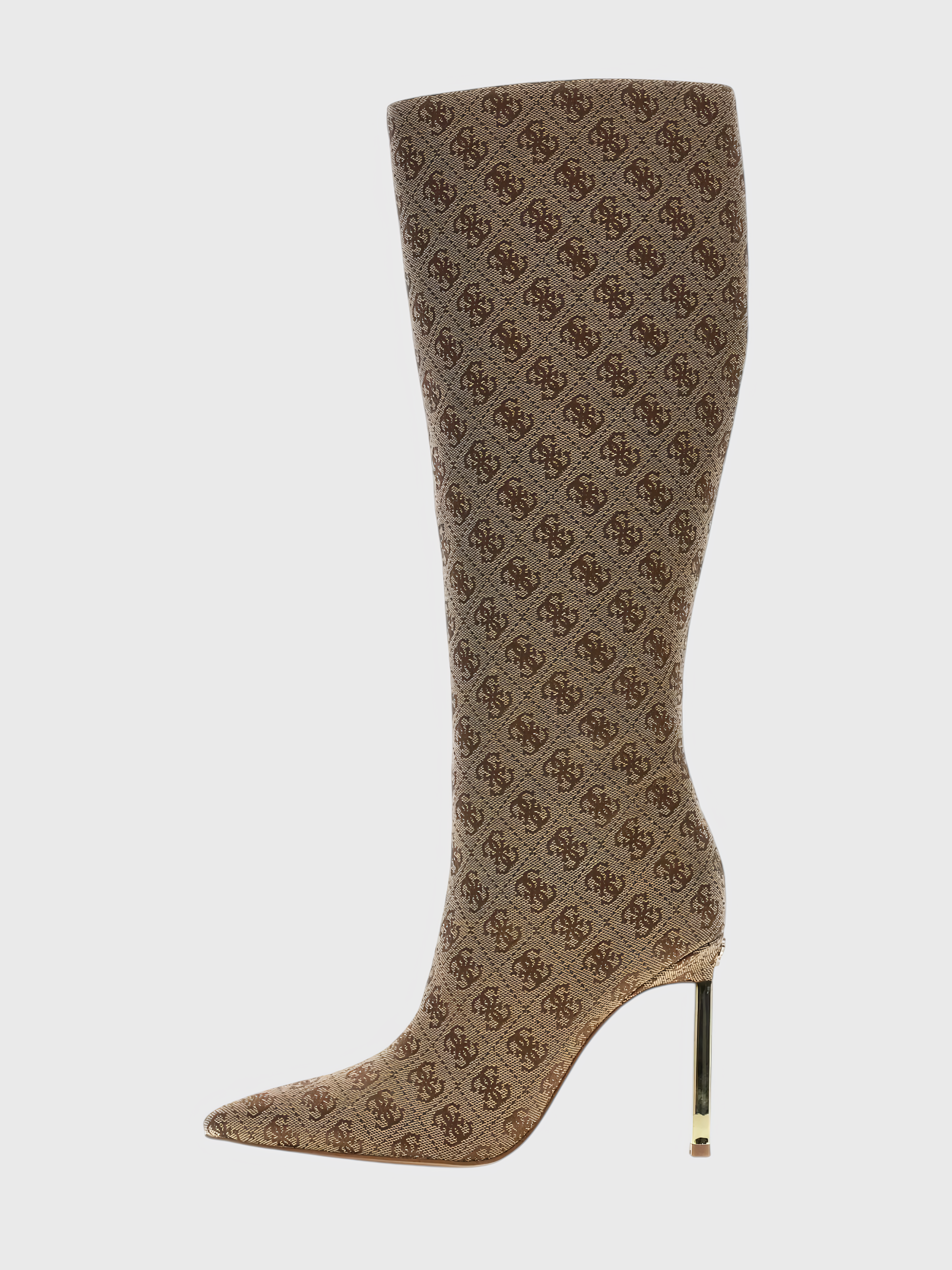 Bota De Salto CANDELEY Logo Bege - Guess 1