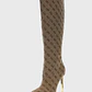 Bota De Salto CANDELEY Logo Bege - Guess - thumbnail 4