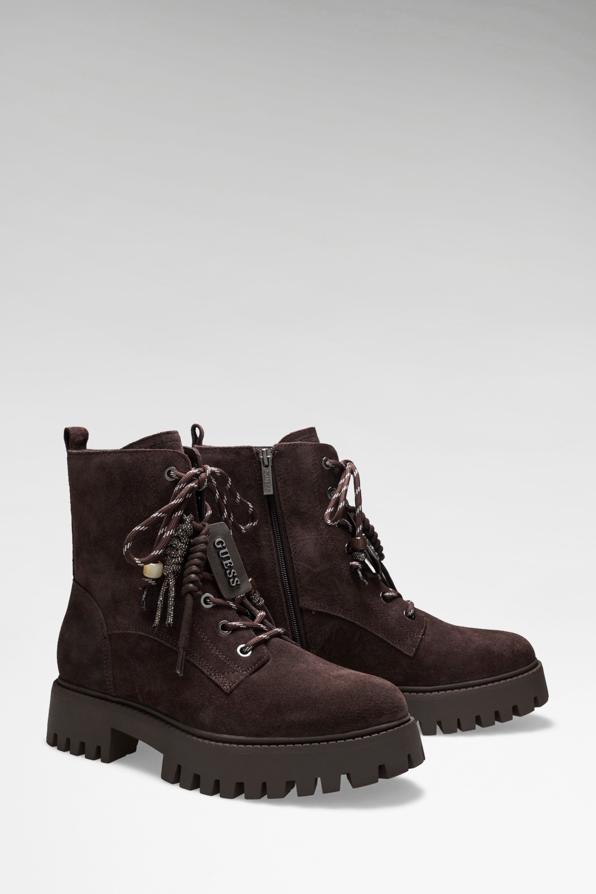 Bota Militar em Camurça Fizzle Castanho - Guess 2