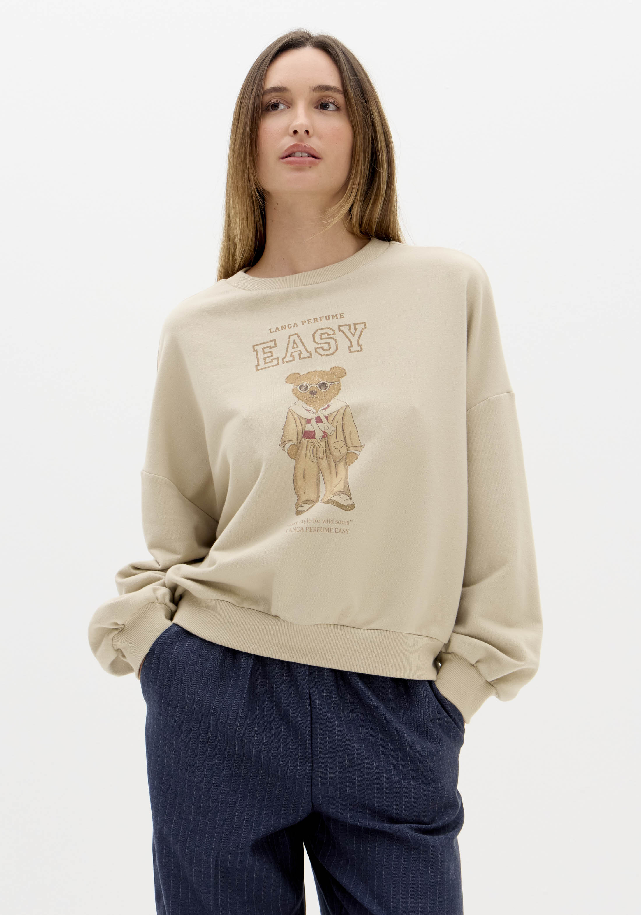 Sweat Urso Bege - Lança Perfume  1