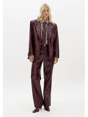 Blazer Oversized Napa Bordeaux - Lança Perfume