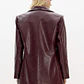 Blazer Oversized Napa Bordeaux - Lança Perfume - vignette 3