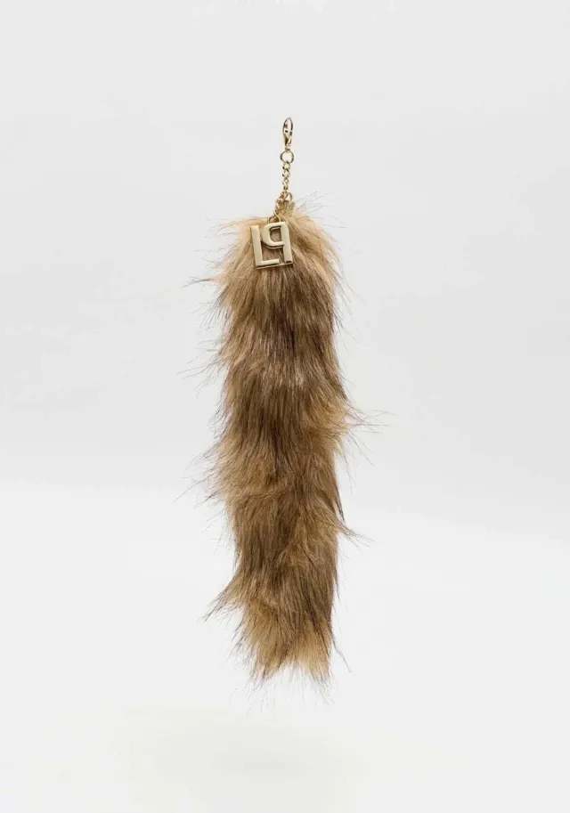 Pendente Cauda de Pelo Bege - Lança Perfume  2