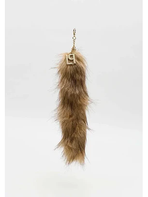 Pendente Cauda de Pelo Bege - Lança Perfume 