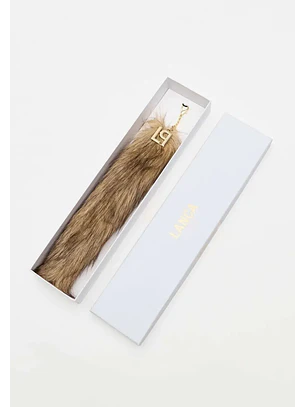 Pendente Cauda de Pelo Bege - Lança Perfume 