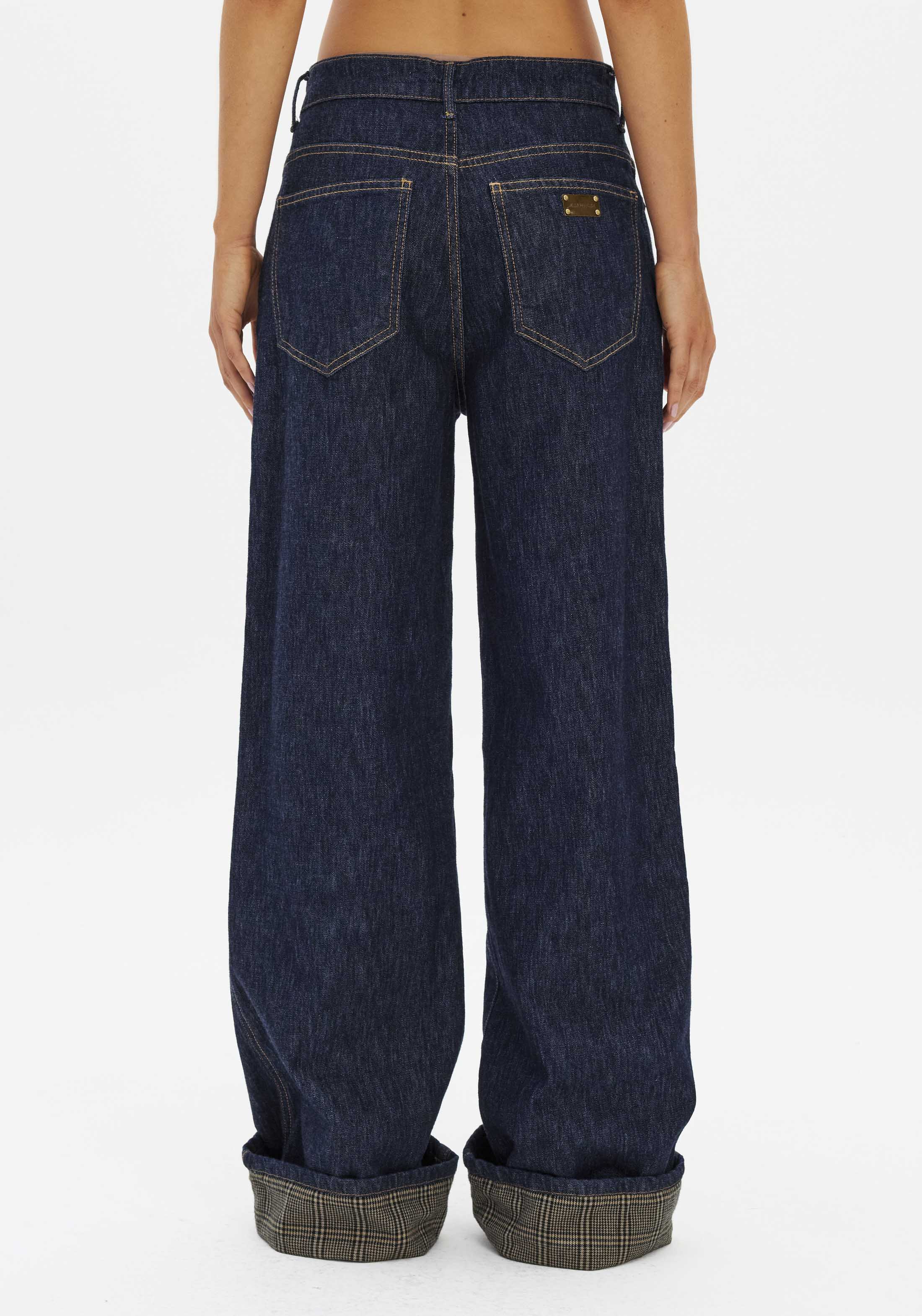 Calças Wide Leg Com Dobra Ganga - Lança Perfume  3