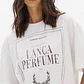 T-shirt Oversized Branca com Bordeaux - Lança Perfume - miniatura 2