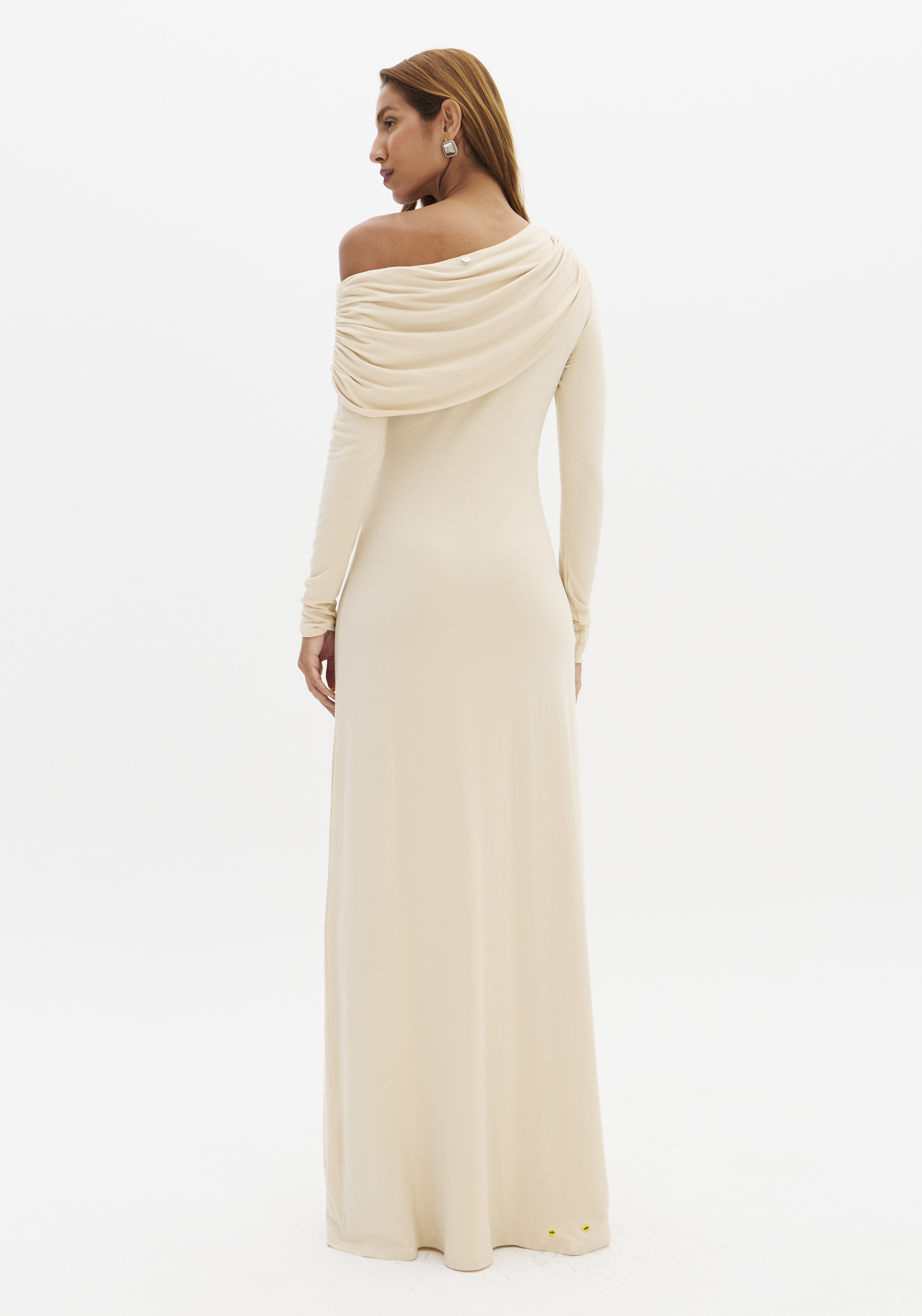 Vestido Comprido Creme - Lança Perfume  2