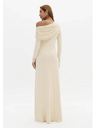 Vestido Comprido Creme - Lança Perfume 