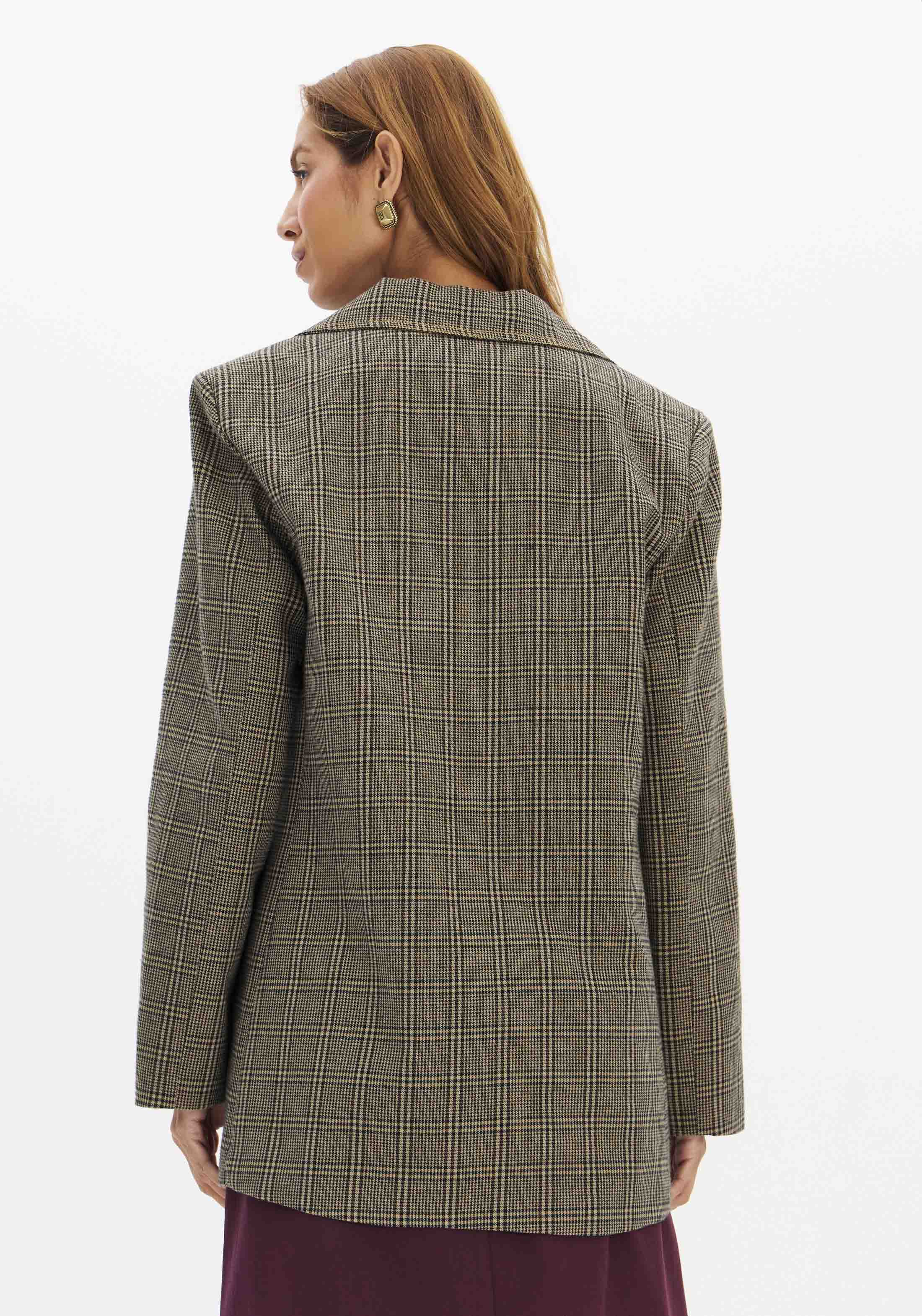Blazer Xadrez URBAN CHESS Taupe - Lança Perfume  3