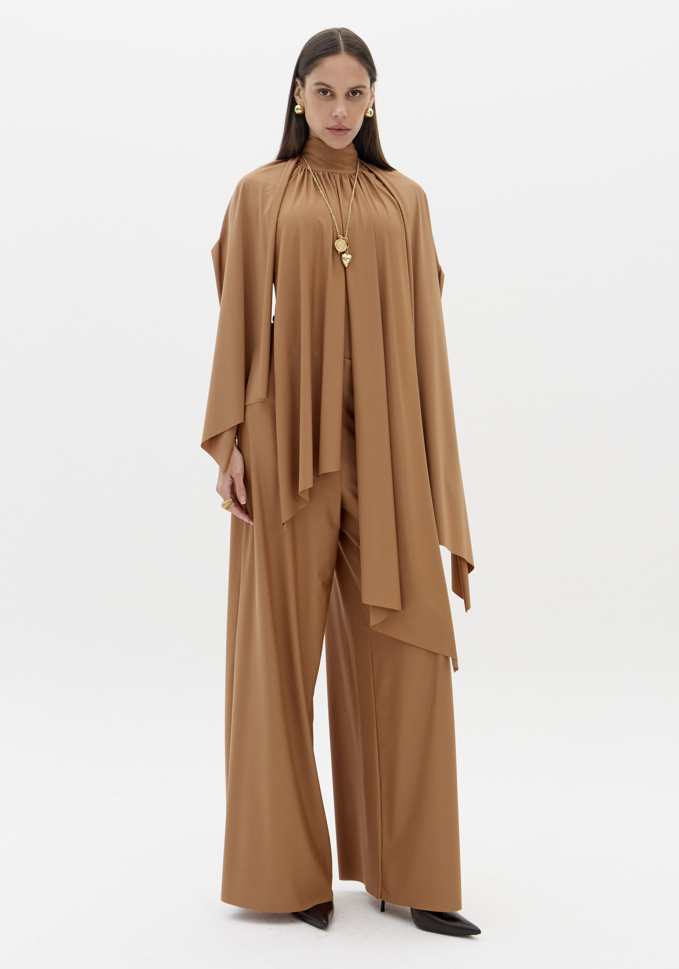 Body Malha Fria Camel - Lança Perfume  1