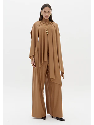 Body Malha Fria Camel - Lança Perfume 