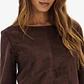 Vestido Curto em Suede Castanho - Lança Perfume  - Thumbnail 4