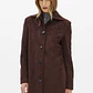 Trench Coat em Suede Castanho -  Lança Perfume - miniatura 3