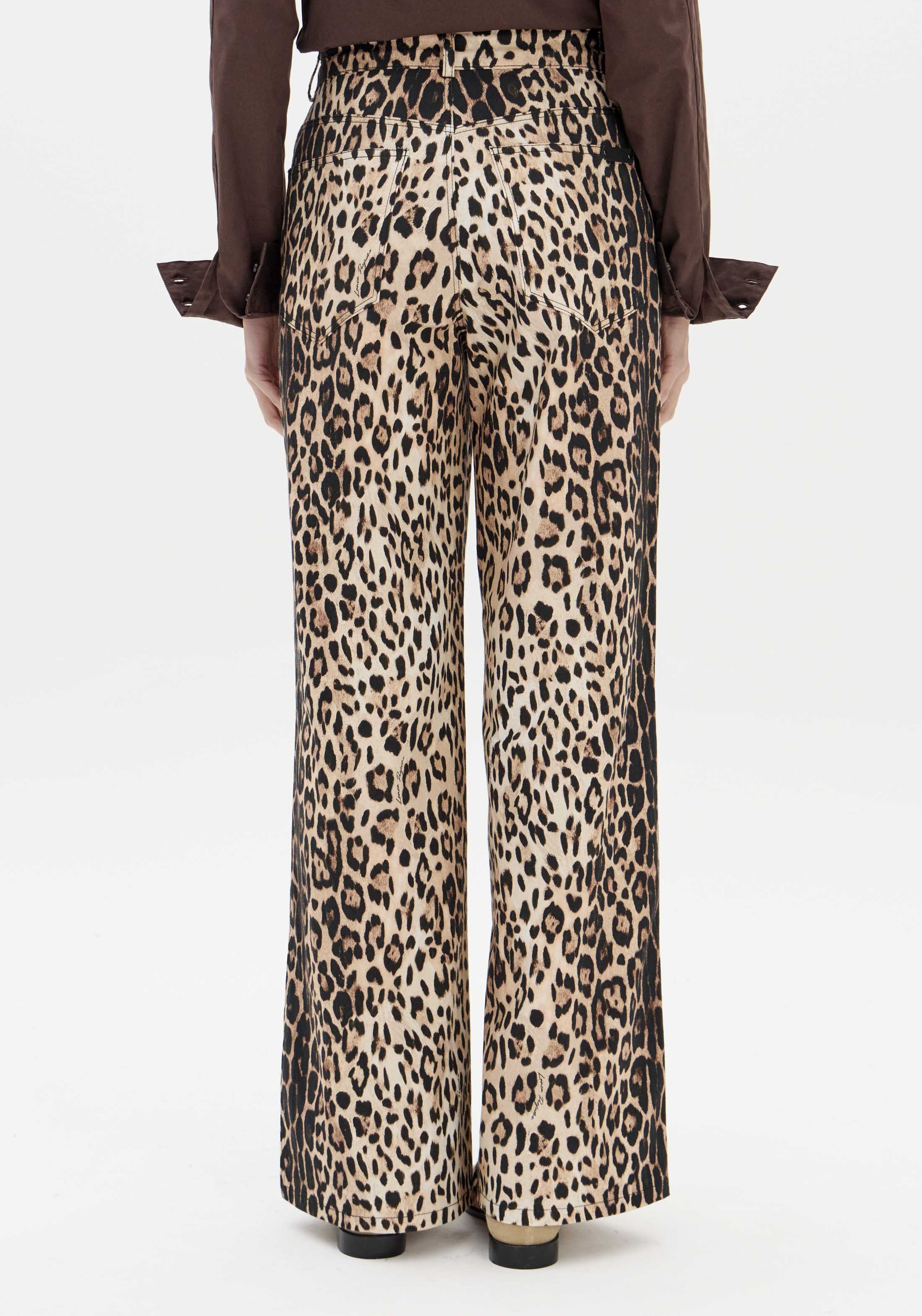 Calças Wide Leg Animal Print - Lança Perfume  2