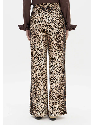 Calças Wide Leg Animal Print - Lança Perfume 