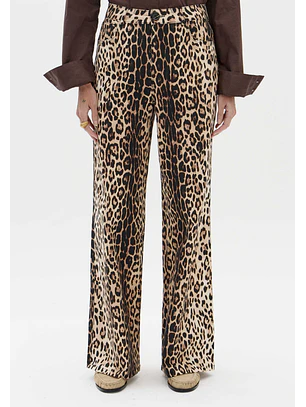Calças Wide Leg Animal Print - Lança Perfume 