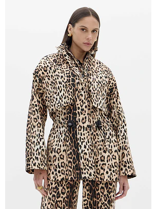 Casaco Parka Animal Print - Lança Perfume 