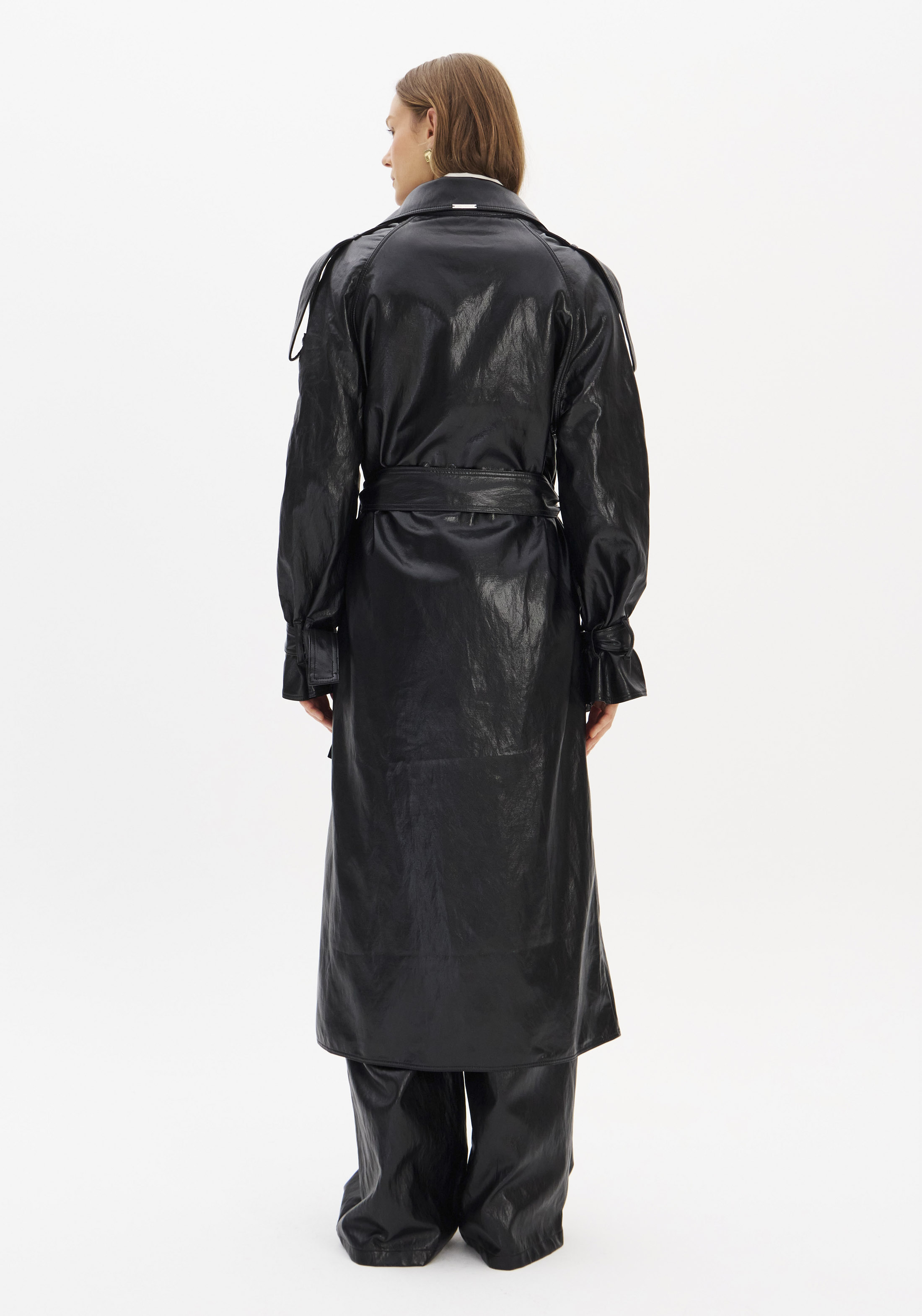 Trench Coat em Napa Preto - Lança Perfume 2