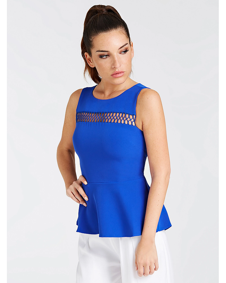 Top com detalhe no peito - Guess