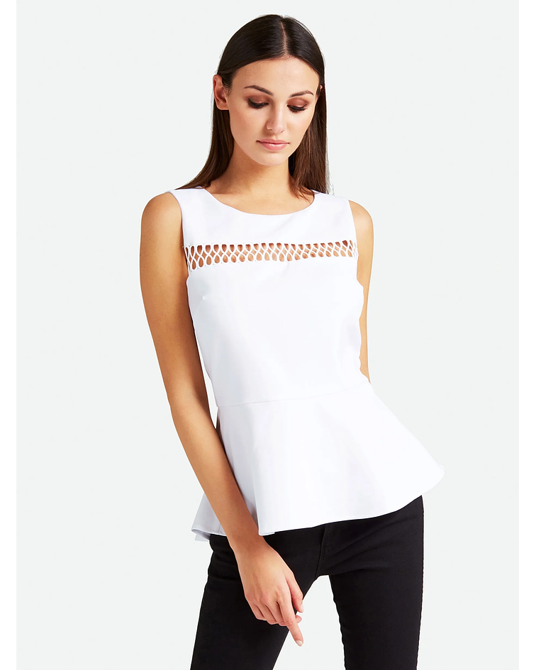 Top com detalhe no peito - Guess