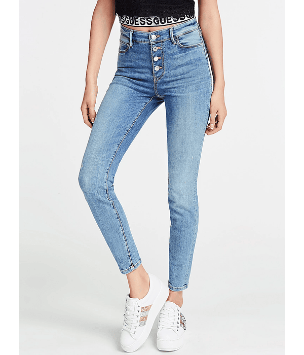 Calça Ganga Skinny Botões - Guess