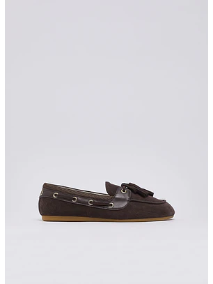 Sapato Mocassin em Camurça Skipper 03 Castanho - Liu Jo 