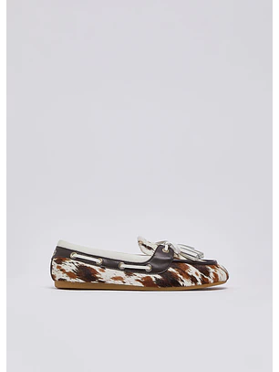 Sapato Mocassin em Pelo Skipper 03 Vaca - Liu Jo 
