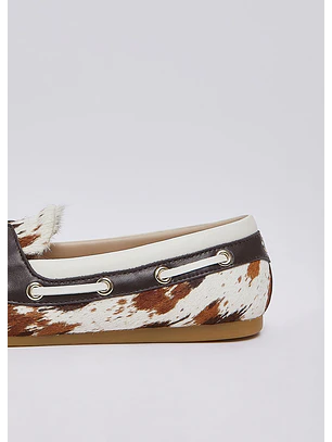 Sapato Mocassin em Pelo Skipper 03 Vaca - Liu Jo 