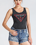 Top Cavas Malha Canelada - Guess