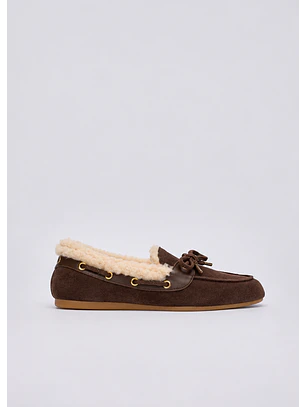 Mocassins com Pelo SKIPPER 03 Castanho - Liu Jo 