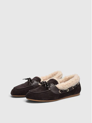 Mocassins com Pelo SKIPPER 03 Castanho - Liu Jo 