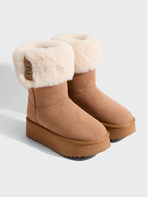 Bota com Plataforma JANE 12 Camel - Liu Jo 