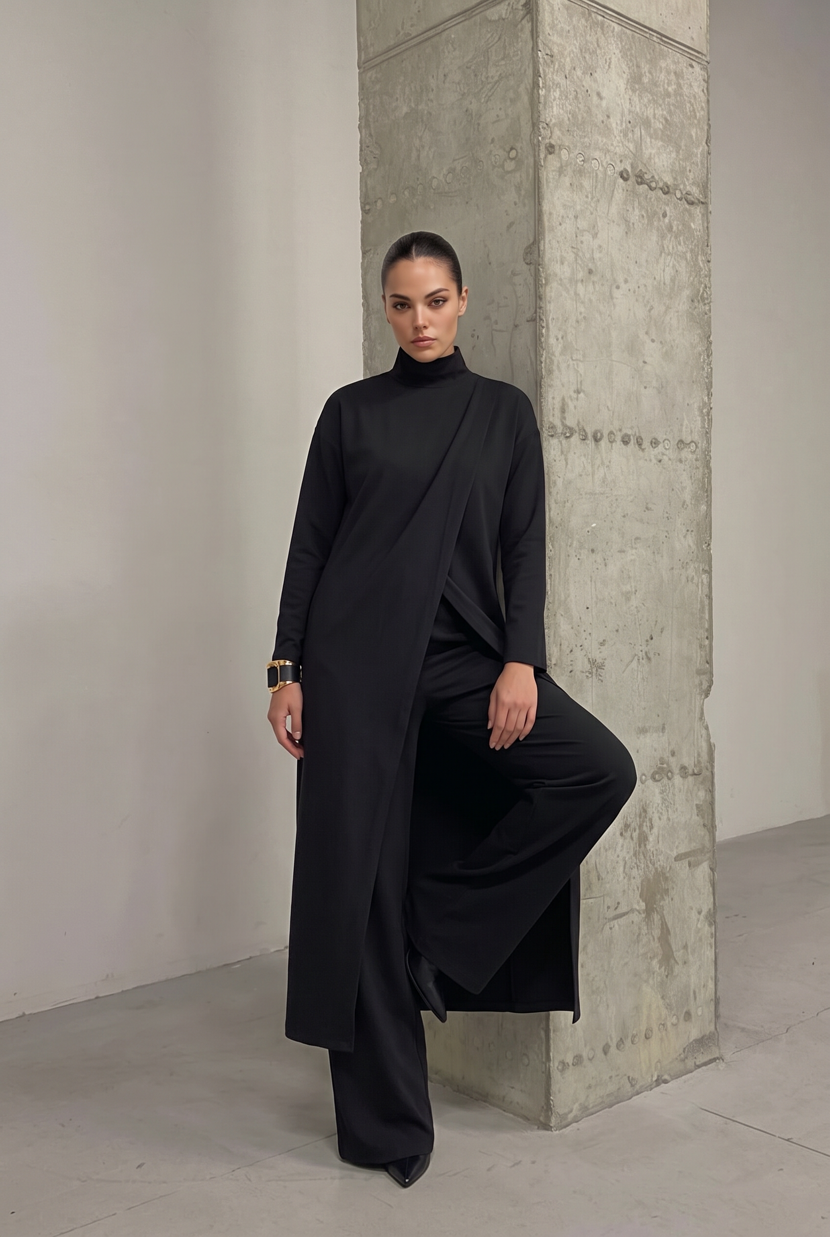 Túnica Comprida AURA Preto - SAHOCO 1