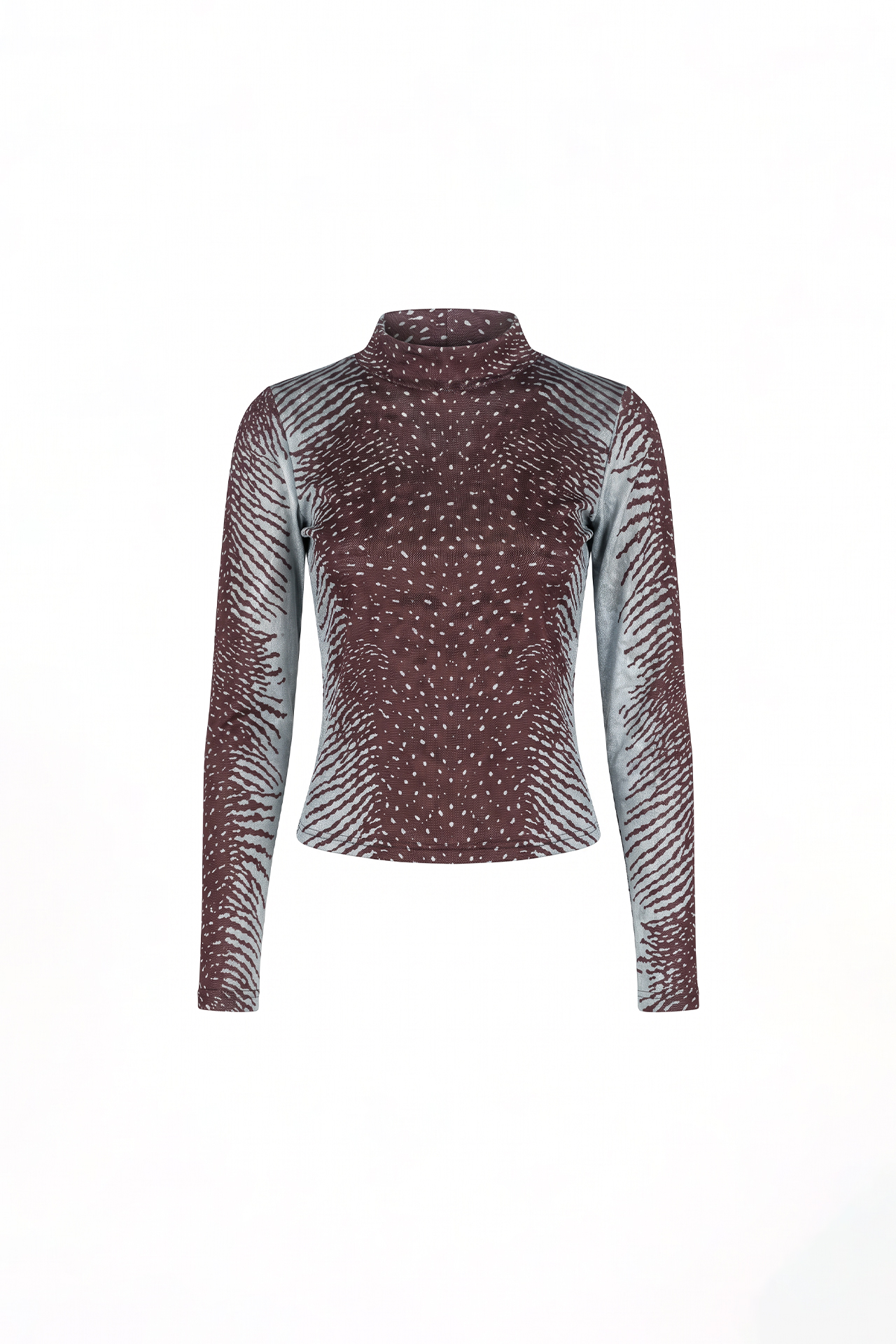 Camisola Top Ondine Castanho e Azul  - SAHOCO 5