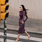 Camisola Top Ondine Roxo e Amarelo - SAHOCO  - Thumbnail 6