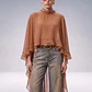 Blusa Manga Comprida Vesper Maxi Camel - SAHOCO  - Thumbnail 1