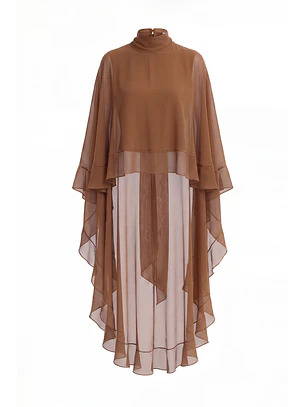 Blusa Manga Comprida Vesper Maxi Camel - SAHOCO 
