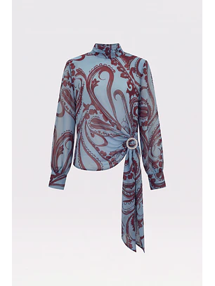 Blusa Halo Print Azul - SAHOCO