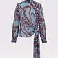 Blusa Halo Print Azul - SAHOCO - Thumbnail 2