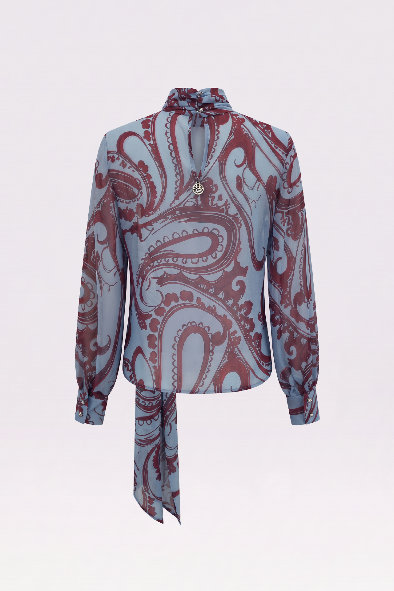 Blusa Halo Print Azul - SAHOCO 4