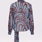 Blusa Halo Print Azul - SAHOCO - Thumbnail 4