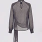 Blusa Halo Print Preto e Branco - SAHOCO  - Thumbnail 3