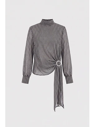 Blusa Halo Print Preto e Branco - SAHOCO 
