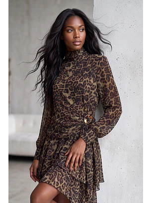 Blusa Halo Print Animal Print Verde - SAHOCO