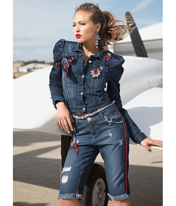 Calção ganga rasgado - SAHOTO