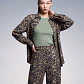 Camisa Margaux Animal Print Verde - SAHOCO  - miniatura 1